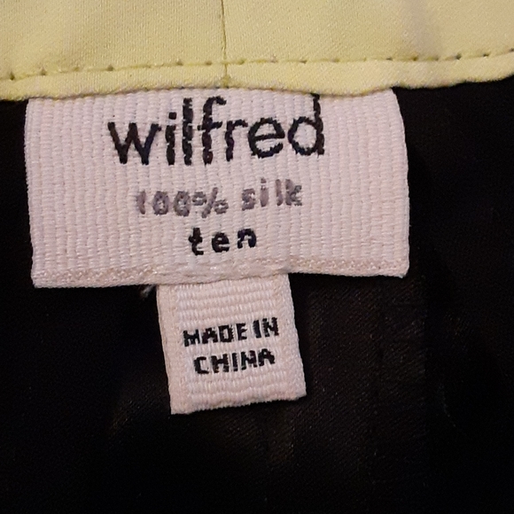 Aritzia Wildred silk high waist wide leg cropped - Picture 2 of 4